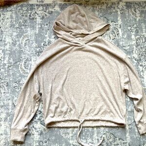 Oatmeal color hooded sweater